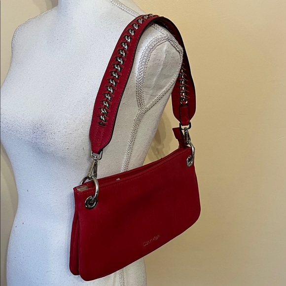 Calvin Klein Women's Raya Faux Leather Convertible Demi Handbag - Picture 4 of 15